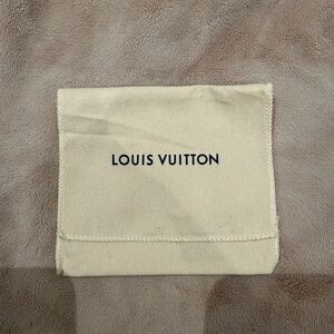 Louis Vuitton Cream Mens Wallet Dust Bag